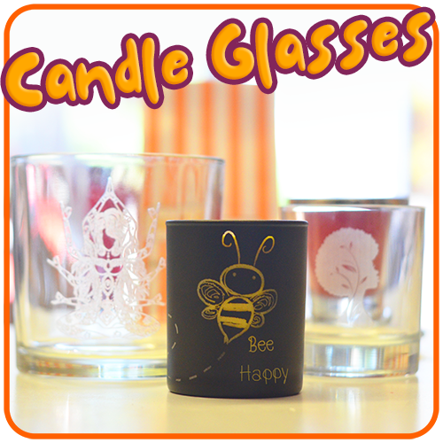 Personalised Candle Glass Tumblers