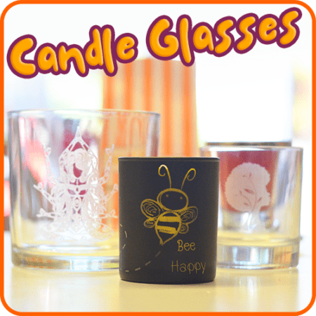 Personalised Candle Glass Tumblers